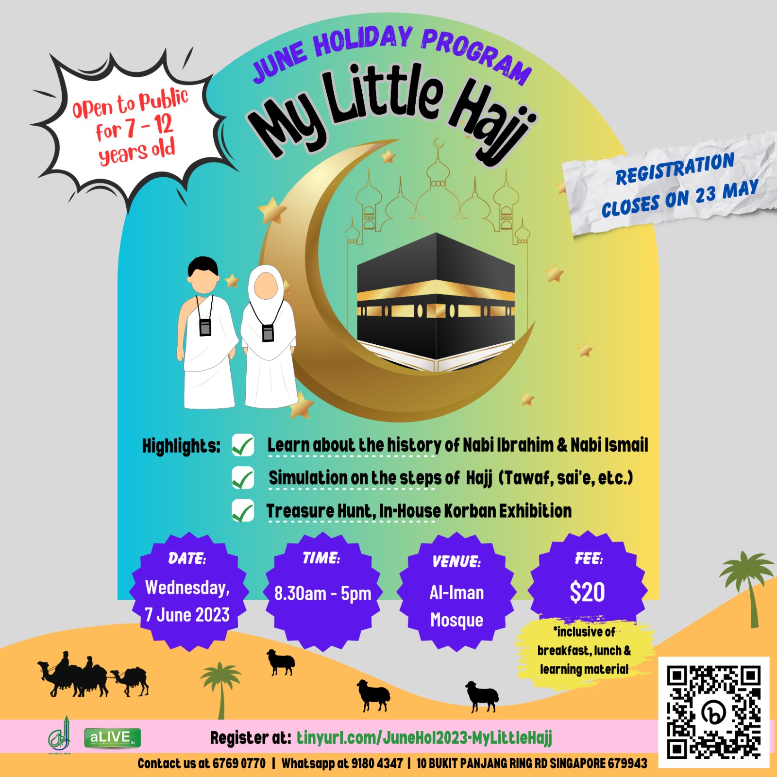 My Little Hajj – June Holiday Program 2023